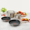 Tefal Virtuoso 4 Piece Stainless Steel Induction Cookware Set - Image 2