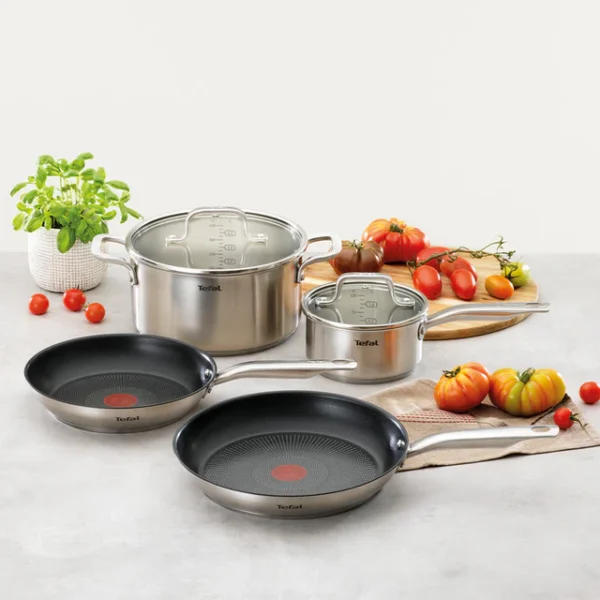 Tefal Virtuoso 4 Piece Stainless Steel Induction Cookware Set - Image 2