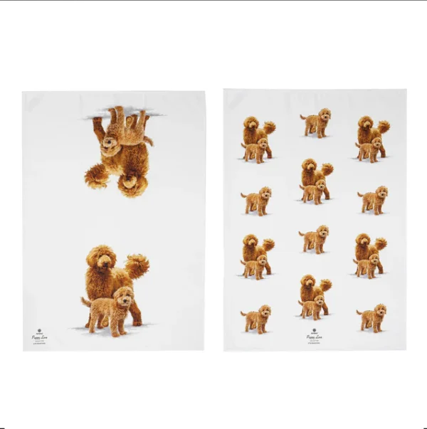 Ashdene Puppy Love Set of 2 Tea Towels