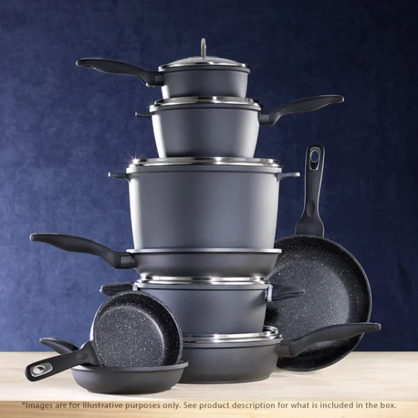 Baccarat Granite 4 Piece Non Stick Cookware Set - Image 2
