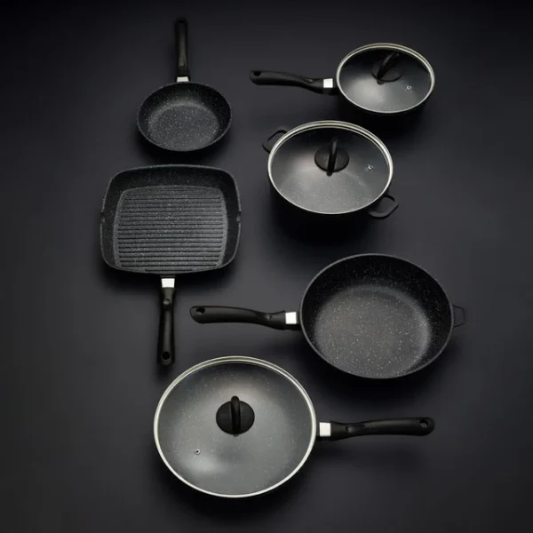 Baccarat STONE 6 Piece Cookware Set with Grill Pan - Image 2