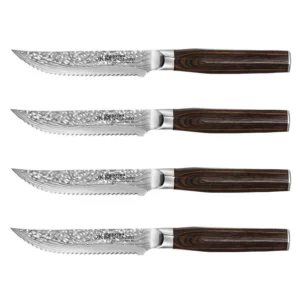 Baccarat Damashiro EMPEROR Japanese Steel 4 Piece Steak Knife Set