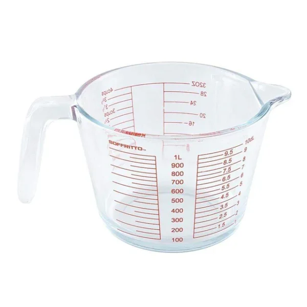 Soffritto Pure Glass Measuring Jug 1L